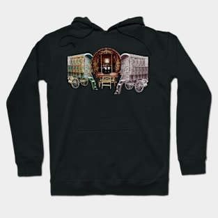 horse drawn wagon Hoodie